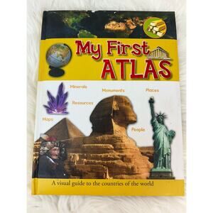 My First Atlas Kid's Book Educational Learn School GUC